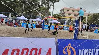 Beach Volleyball. Ha Tien, Vietnam. KIEN GIANG vs CAN THO1