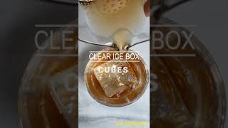 CLEAR ICE BOX | Stirring big Ice Cubes | Impression