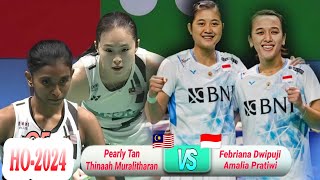 Febriana Dwipuji/Amalia Cahaya vs Pearly Tan/Thinaah Muralitharan II QF Hongkong Open 2024