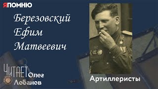 Березовский Ефим Матвеевич. Проект "Я помню" Артема Драбкина. Артиллеристы.