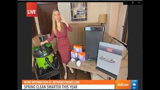 Spring Clean Smarter with Germicidal Light Bulbs, Battery Powered Wet Dry Vac, Hands Free Trashcan