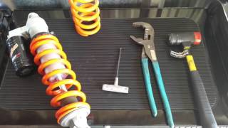 KTM XCW PDS shock spring change part 3