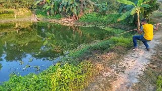 টেটা দিয়ে মাছ শিকার | Village Fish Hunting Method Traditional Way (Part-2)