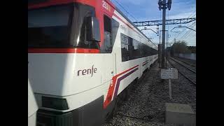 447 doble de Renfe Cercanías en Pinto con destino Aranjuez el día 14 de Abril de 2014.