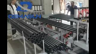 2-pipe ends for pipe threading at one time Automatic CNC plastic pipe threader Plastic pipe machine