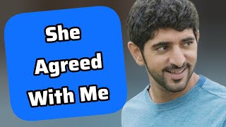 She Agreed With Me | Sheikh Hamdan | Fazza Prince of Dubai | Fazza Poems