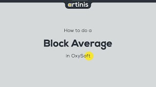 How to do a block average in OxySoft