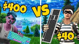 $400 VS $40 Keyboard (pay to win)