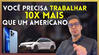 O DÓLAR VALE 10X MAIS DO QUE A MOEDA BRASILEIRA (REAL)