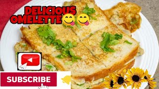 OMELETTE EGGS PINOY STYLE WITH BREAD,