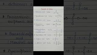 Oxoacids of sulphur|p block elements|Chemistry for htet pgt tgt exams