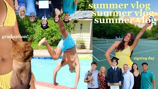 SUMMER VLOG: brother’s graduation, signing day, & pickleball!!!