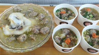 Olahan daging kurban || resep bakso sapi kres kres serta kuah yang enak banget