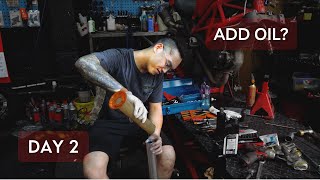 Rebuilding a wrecked Ducati!! - DAY 2 #cranksndpistons #ducaticorse #monster696