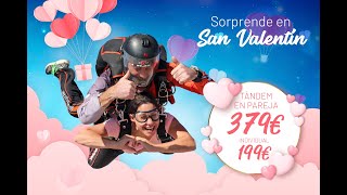 Paracaidismo en pareja | En San Valentín quién te quiere te hará volar | Skydive MADRID