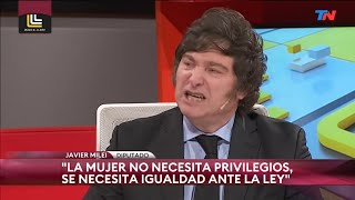 "En mi gobierno no habrá políticas de género ni marxismo cultural" Javier Milei en TN- 16/05/22