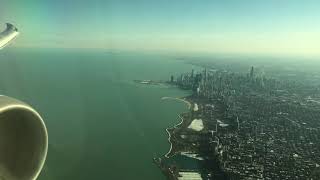 Landing in CHICAGO (ORD) | United Airlines | Boeing 787-9