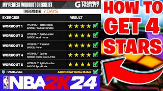 The EASIEST Workouts to get 4 Stars in the Gatorade Facility in NBA 2K24