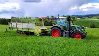 3.Schnitt 2019 | 3x Fendt Power | Mähen, Wenden, Schwaden, Gras einfahren | Claas, Deutz Fahr, Krone