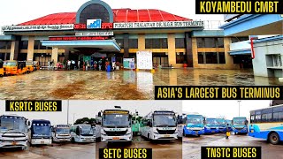 Asia's Largest Bus Terminus Complete Tour | Koyambedu CMBT Bus Stand | CMBT | AK VLOGS AND TRAVELS