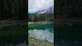 유럽 알프스산맥 자전거 횡단여행_이탈리아 카레짜호수 풍경(Lago di Carezza Landscape)-6