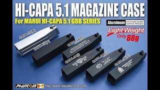 Guarder Lightweight Aluminium Magazine Cases for Hi Capa 5.1 Comparison Install