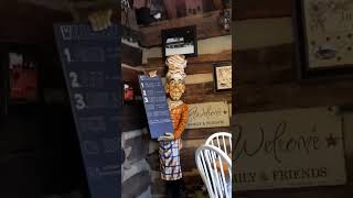 Rustic dining area of the Nashville General Store and Bakery, Nashville Indiana. 🤩 #rustic