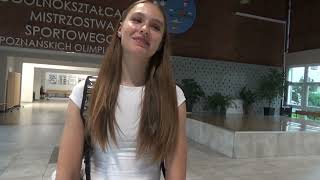 Lena Wolna bardzo się cieszy!Jako kapitan poprowadziła koszykarki MUKS Poznań do mistrza Polski U-15