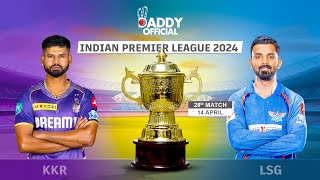 KKR vs LSG- T20 Match, Sunday, 14th April, 2024, 3:30 PM Match Preview |