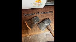 Conrad Blacksmithing VS Honker Blacksmithing, differences between the two #axe #forging