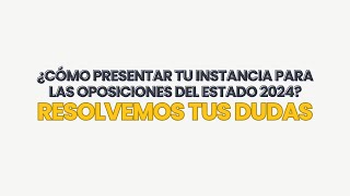 ¿Sabes cómo inscribirte en las Oposiciones del Estado 2024? | MAD 📚