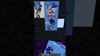 Sonic Pixel Art✨#shorts #minecraft