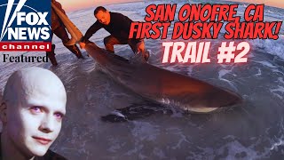 The FIRST EVER Dusky Shark in San Onofre California | This is CRAZY @LandsharkOutdoors