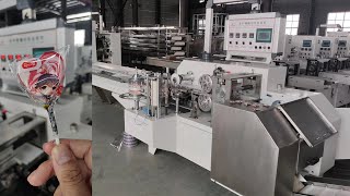 Special lollipop packing（Wrapping ）machine, flat lollipop twist wrapping machine