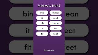 Minimal pairs