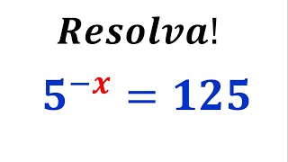 EQUAÇÃO EXPONENCIAL - CONSEGUE RESOLVA ESSA EQUAÇÃO?