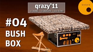 QUQUQ Campingbox | qrazy’11 Aktion | Schnapp Dir jetzt die #04 BUSH BOX