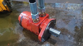 Testing 200cc Gerotor Hydraulic Motor Shaft Rotation at 1000 psi