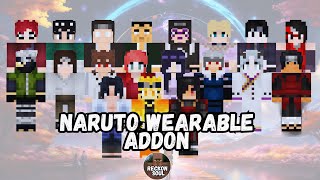 [Showcase + Link ] All New Naruto Wearable Addon + Chaos Scrolls | MCPE And BEDROCK | RECKONSOUL