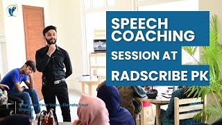 PRO90D Speech Coaching Session at Radscribe PK | Michael Williams | Pro90d Speech Coaching System