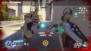 Aggressive Symmetra, trip and double.