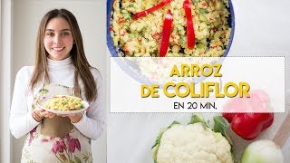 ARROZ DE COLIFROR EN 20 MINUTOS (VEGANO)