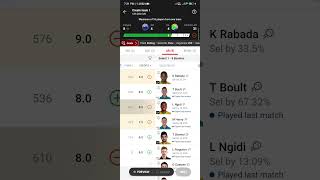 SA vs NZ 31th world cup 2023 match! fantasy team 💥 #dream11 #fantasyteam #cricketmatch #fantasytips