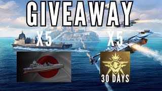 August giveaway lottery: 5x JS Katori + x5 30d Premium account || MODERN WARSHIPS