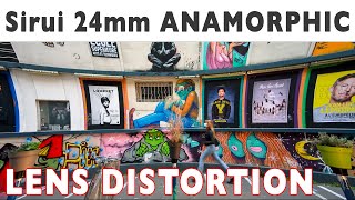 SIRUI 24mm anamorphic lens distortion TEST