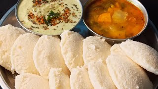 Idli Sambar Chutney healthy Breakfast Recipe/Soft aur spongy Idli