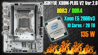 JGINYUE X99M-PLUS V2 Ver.2.0 - китайцы сотворили чудо🔥 DDR3 + DDR4🔥 Доступно, качественно, надёжно!