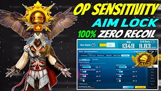 New🔥 OP Sensitivity Code + Control Setting PUBG Mobile BGMI😱 New Update 2.1 Zero Recoil