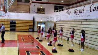 Clinton High School Freshmen Cheerleaders 2009 Iowa