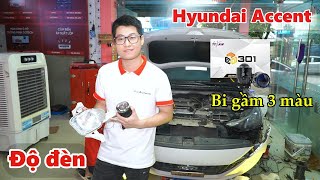 Hyundai Accent | Nâng cấp bộ bi gầm 3 màu Titan 301 tại FixAuto | Độ đèn bi gầm | Bi gầm